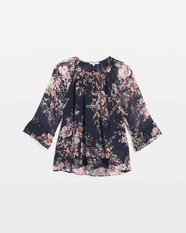 Floral Georgette Blouse - image 5